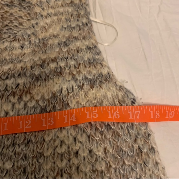 SOLITAIRE long sleeveless cardigan S in beautiful neutrals top hook closure - Picture 12 of 14